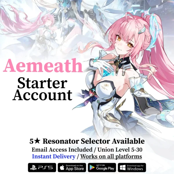 Wuthering Waves Aemeath Starter Reroll Account