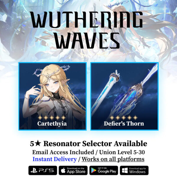 Cartethyia with Defier’s Thorn Starter Reroll Account WUWA