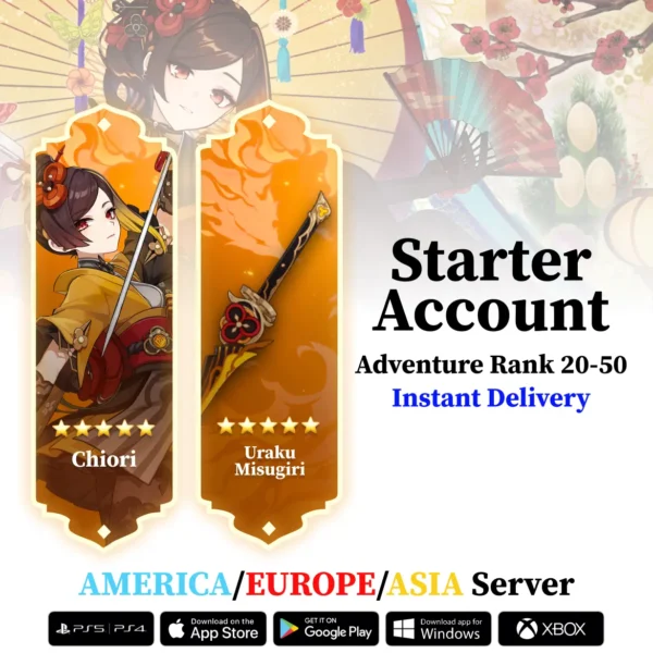 Chiori With Uraku Misugiri – Genshin Impact Account