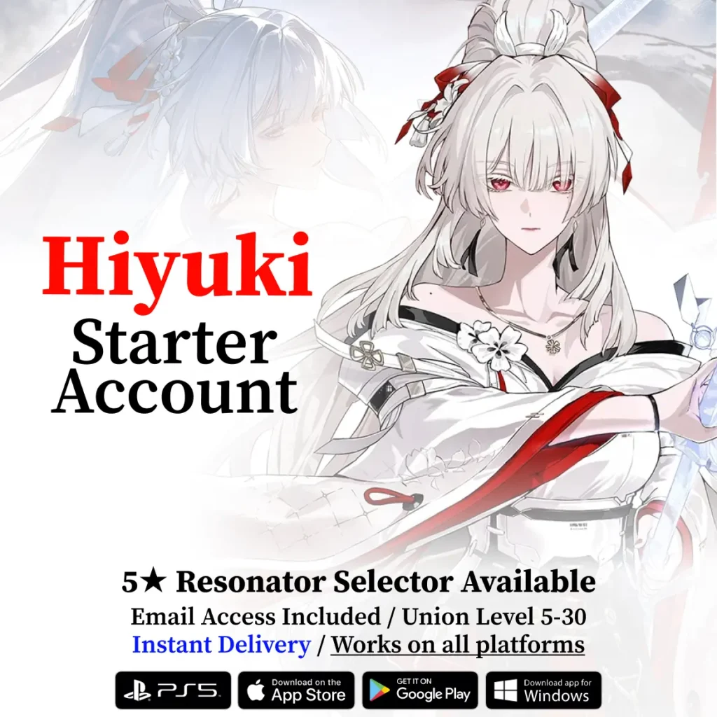 Wuthering Waves Hiyuki Starter Reroll Account