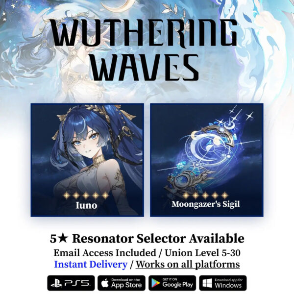 Iuno with Moongazer’s Sigil Starter Reroll Account WUWA