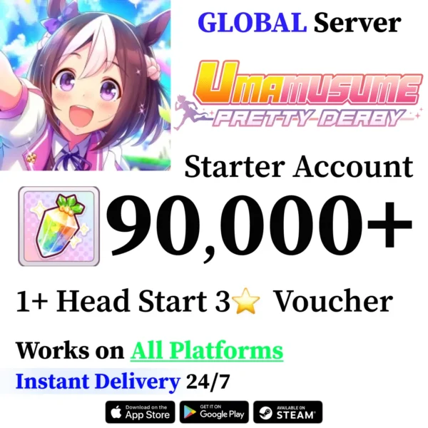 Uma Musume Starter Account with Carats [Global]