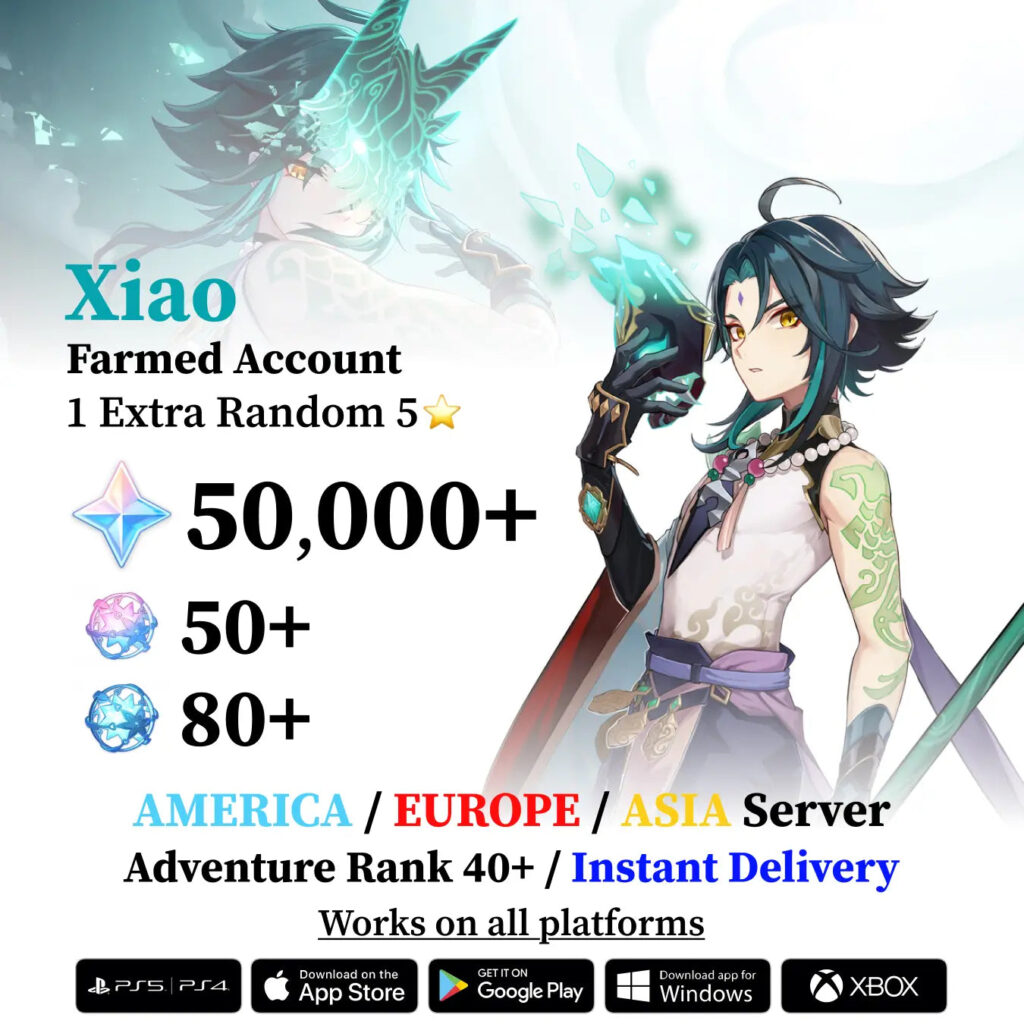 Xiao Reroll Account with Primogems